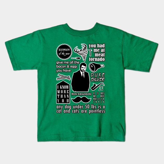 Swanson Quotes Kids T-Shirt by bctaskin